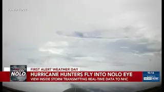 Hurricane hunters fly into the eye of Hurricane Nolo