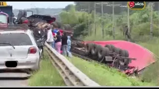 Fatal accident near the toll plaza between Limpio and Emboscada