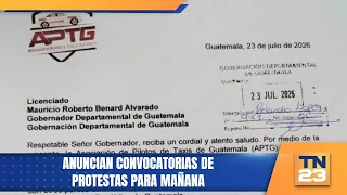 Protest calls announced for tomorrow