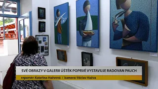 ÚŠTĚK: Své obrazy vytvořené z teček v Galerii poprvé vystavuje Radovan Pauch