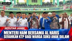 HUMAN RIGHTS MINISTER AND AL HARIS HAND OVER ID CARDS TO ANAK DALAM TRIBE MEMBERS