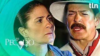 Gabino tries to silence Delfina | Mi Pecado Episode 45 (Part 2) | tlnovelas