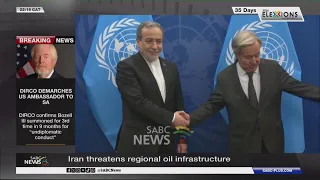 Iran issues threat to regional oil infrastructure