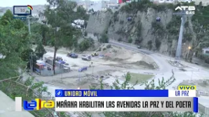 Este jueves a las 18:30 inaugurarán las avenidas La Paz y Poeta