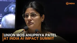 Union MoS for Health and Family Welfare Anupriya Patel at India AI Impact Summit