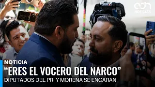 PRI and Morena deputies clash physically and verbally at the Permanent Commission