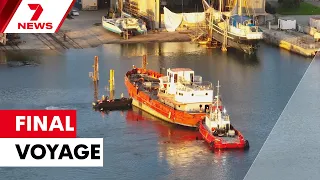 Historic ship to be sunk to make South Australia's newest reef | 7NEWS