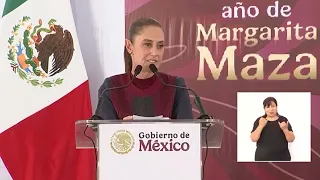 President Claudia Sheinbaum announces the start of construction on the Zacatecas-Aguascalientes h...