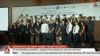 40 awarded Singapore Police Force, Ministry of Home Affairs scholarships