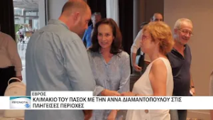 Η Άννα Διαμαντοπούλου περιοδεύει στις πληγείσες περιοχές του Έβρου