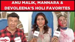 Anu Malik’s Special Holi message at Vineet Jain’s Party! | Mannara & Devoleena’s Holi Favorites