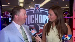 Tulane coach discusses his goals for the season at American Kickoff
