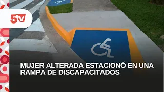 CRISTIAN RETAMOZO, REPORTER - WOMAN AGITATED AFTER PARKING IN HANDICAPPED RAMP
