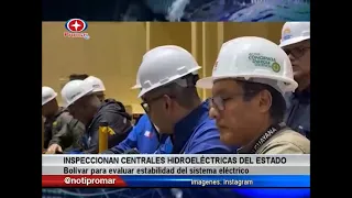 Bolívar hydroelectric plants inspected to evaluate electrical system stability