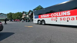 Susan Collins and Troy Jackson make campaign trail stops in southern Maine Friday