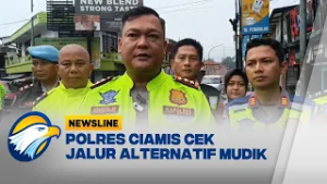 Polres Ciamis Cek Jalur Alternatif Mudik - [Newsline]