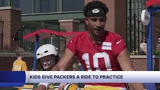 Green Bay kids bring bikes and smiles to Packers Training Camp DreamDrive