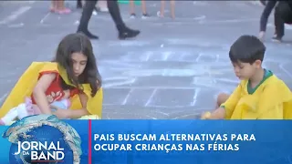 School break: parents look for alternatives to keep kids away from screens | Jornal da Band