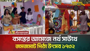বসন্তের আমেজে নর্থ সাউথে জমজমাট পিঠা উৎসব ১৭৩২ | Pitha festival | North South University |ATN Bangla