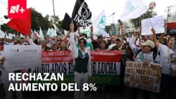 IMSS workers reject salary increase and prepare for national march