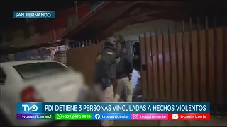 PDI arrests 3 people in San Fernando linked to various violent incidents