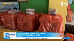SISWA SMPN 1 KENDARI SAMBUT POSITIF PEMBERIAN MBG