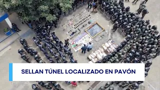 Sellan túnel en Pavón tras requisa que detectó drogas y objetos ilícitos