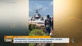 In Conde: firefighters continue search for young man missing at sea