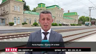 Xaçmaz Dəmiryol Vağzalının binasını əsaslı təmir edilir