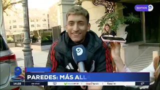 The River fan who went to see Paredes among all the Boca fans!