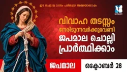 വിവാഹ തടസ്സം നേരിടുന്നവർക്കുവേണ്ടി ജപമാല ചൊല്ലി പ്രാർത്ഥിക്കാം | JAPAMALA | SHALOM TV | ROSARY