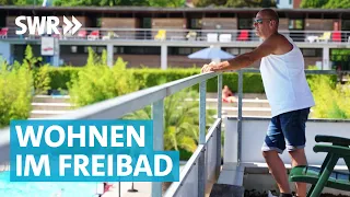 Zuhause im Schwimmbad: Michaels Wohnung über dem Kassenhäuschen