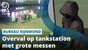 Personeel tankstation vlucht voor twee overvallers | Rijnmond