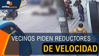 Young woman struck by a motorcycle while trying to cross the street in San Cristóbal | CityTv