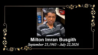 Death Announcement - Milton Imran Busgith