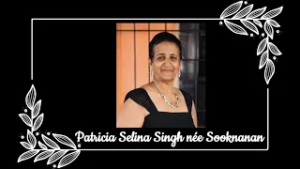 Death Announcement - Patricia Selina Singh née Sooknanan