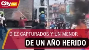 Caos en Bosa: diez capturados y un menor de un año herido en medio de disparos | CityTv
