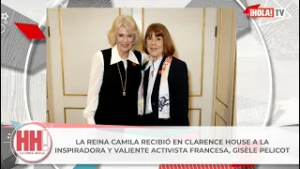LA REINA CAMILA RECIBIÓ EN CLARENCE HOUSE A LA VALIENTE ACTIVISTA FRANCESA, GISÈLE PELICOT