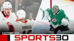 Sens show up, Celebrini’s absence hurts | NHL Highlights of the day #Sports30