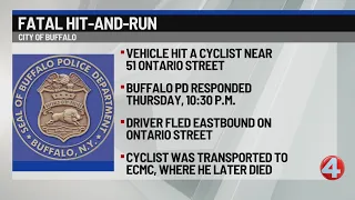 Cyclist dies following hit-and-run on Ontario Street