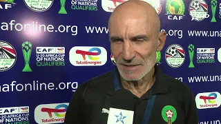 تصريح لودوفيك باطيلي، مدرب المنتخب الوطني المغربي لأقل من 20 سنة، عقب الفوز على المنتخب المصري
