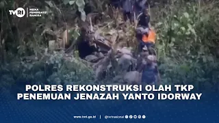 Polres Rekonstruksi Olah TKP Penemuan Jenazah Yanto Idorway