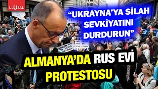 Closure of Russian House in Germany protested! "Stop arms shipments to Ukraine"