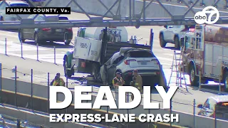 Westbound I-66 lanes closed after fatal crash near Beltway