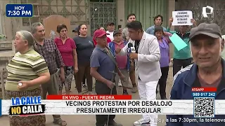 Neighbors protest alleged irregular eviction in Puente Piedra