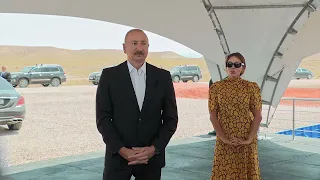Prezident İlham Əliyev Naxçıvan Sənaye Parkının təməlini qoyub