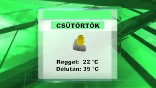 Csütörtöki időjárás előrejelzés