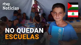 Thousands of children in Lebanon and Gaza return to school and try to regain normalcy | RTVE