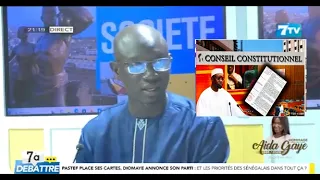 Décision du Conseil constitutionnel: Sidy Diagne dédouane le Conseil et critique le gouvernement..