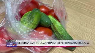 ANPC RECOMMENDATIONS FOR THE HEATWAVE PERIOD